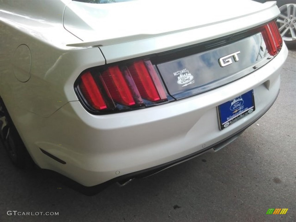 2017 Mustang GT Premium Coupe - White Platinum / Dark Saddle photo #9
