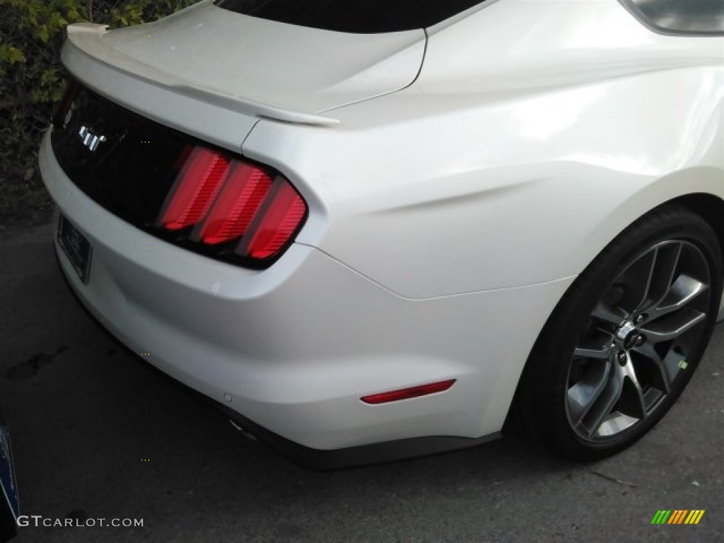 2017 Mustang GT Premium Coupe - White Platinum / Dark Saddle photo #11