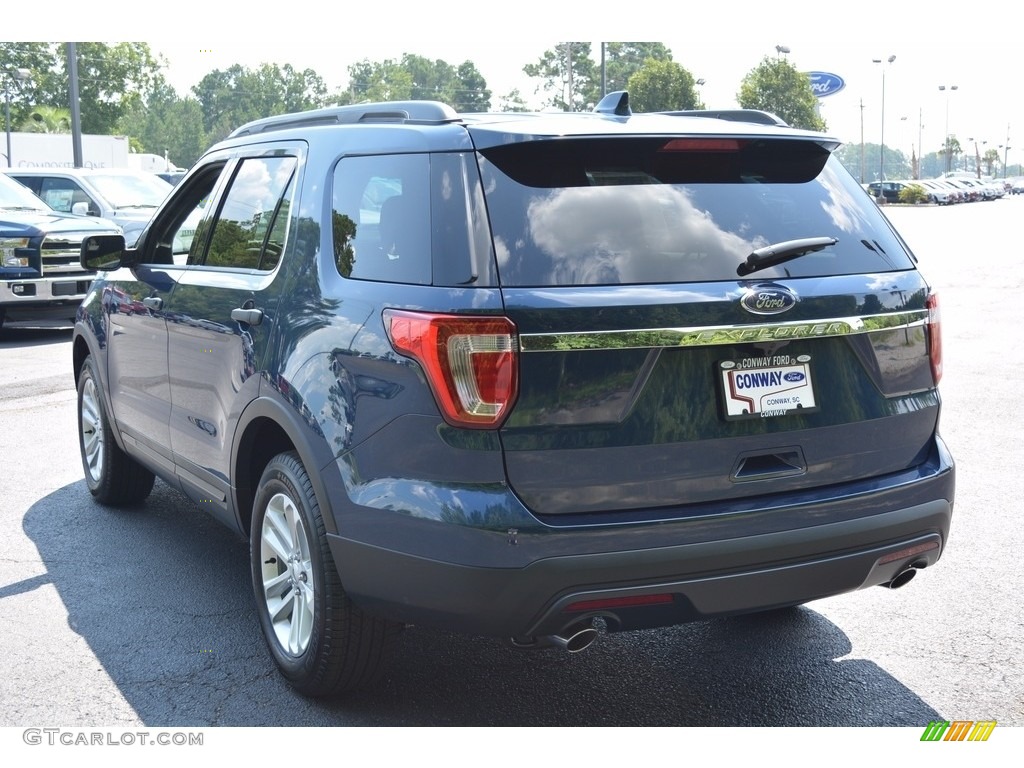 2017 Explorer FWD - Blue Jeans / Medium Light Camel photo #5