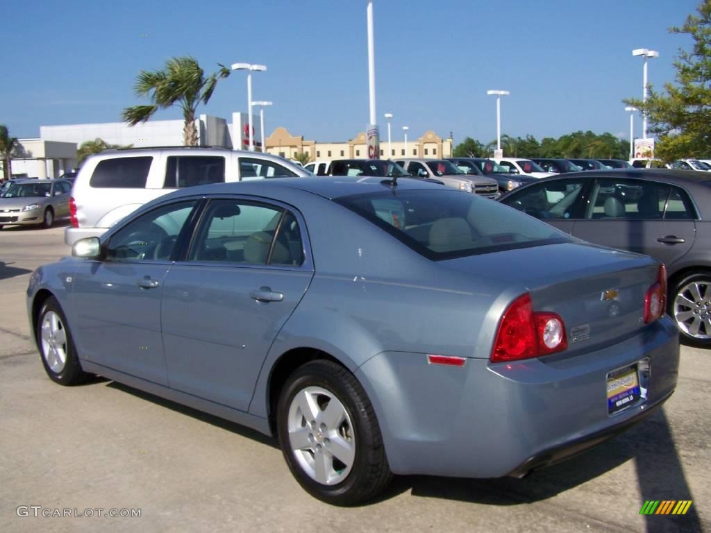 2008 Malibu LS Sedan - Golden Pewter Metallic / Titanium Gray photo #6