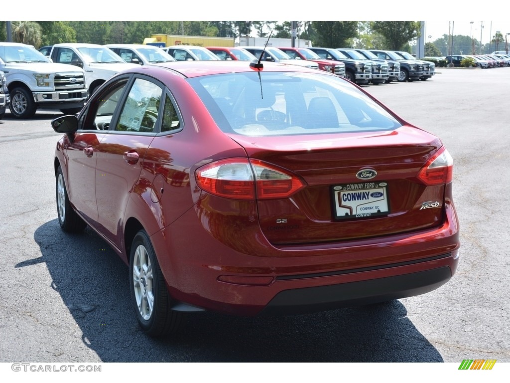 2016 Fiesta SE Sedan - Ruby Red Metallic / Charcoal Black photo #6