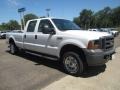 Oxford White - F250 Super Duty XL Crew Cab 4x4 Photo No. 2
