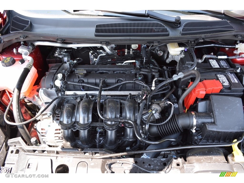 2016 Fiesta SE Sedan - Ruby Red Metallic / Charcoal Black photo #12