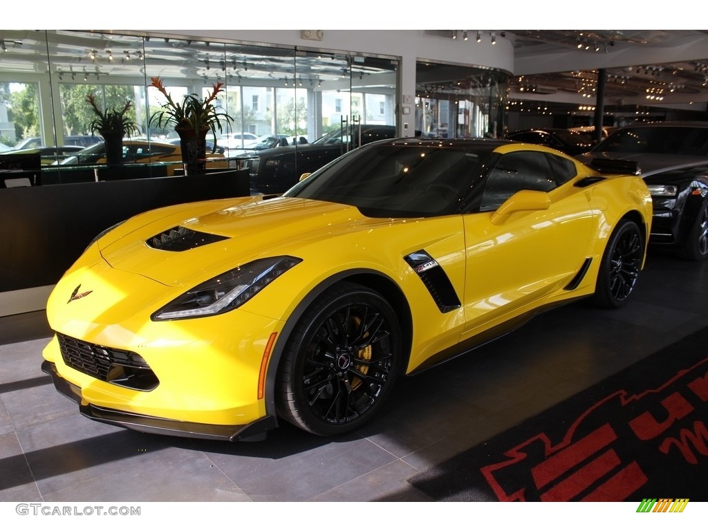 2015 Corvette Z06 Coupe - Velocity Yellow Tintcoat / Jet Black photo #1