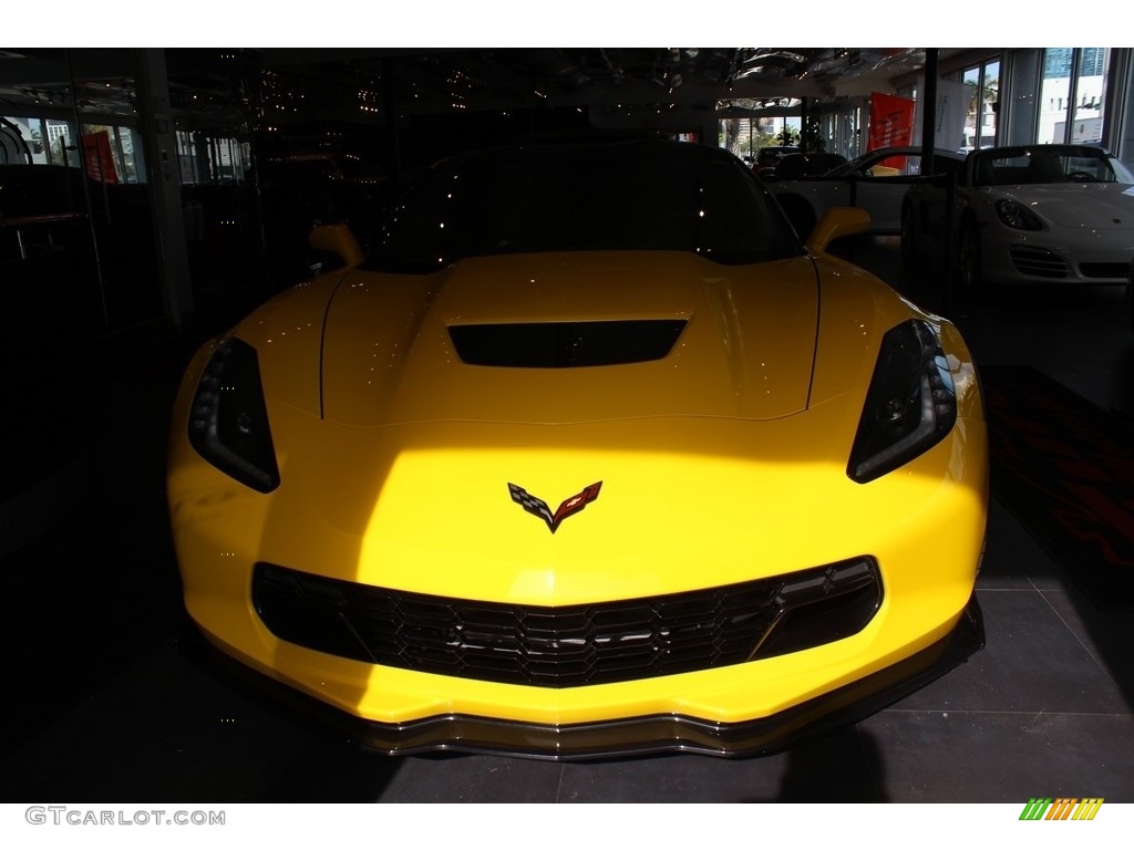 2015 Corvette Z06 Coupe - Velocity Yellow Tintcoat / Jet Black photo #8