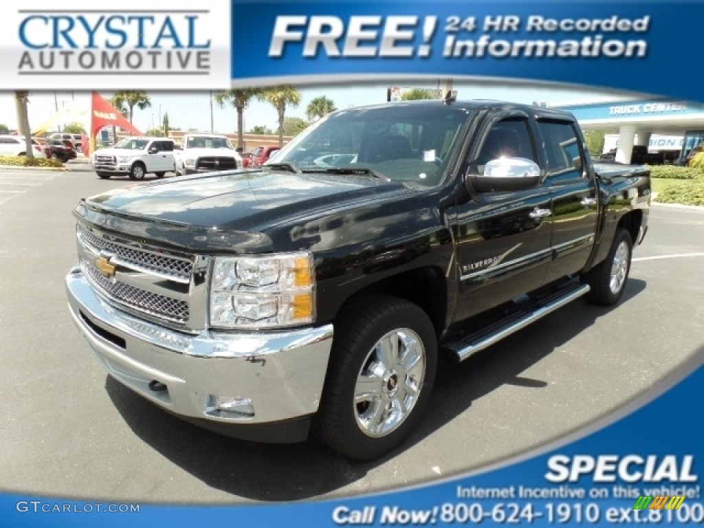 2013 Silverado 1500 LT Crew Cab 4x4 - Black / Ebony photo #1