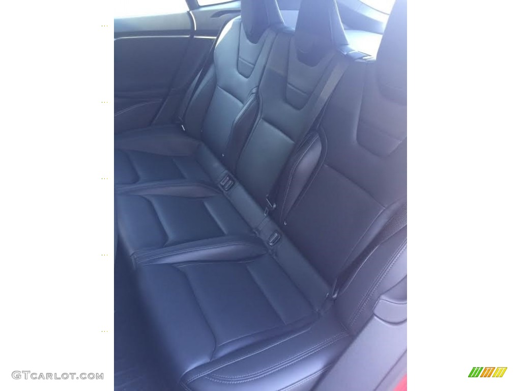 Black Interior 2014 Tesla Model S P85D Performance Photo #114561017