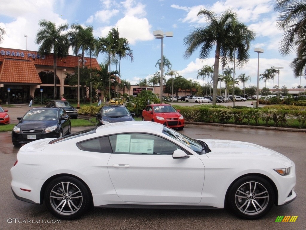2016 Mustang EcoBoost Premium Coupe - Oxford White / Ebony photo #5