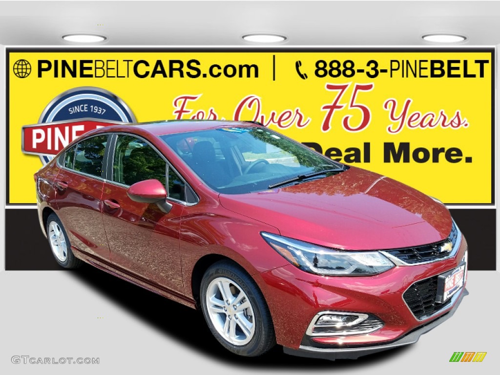 2016 Cruze LT Sedan - Siren Red Tintcoat / Jet Black photo #1