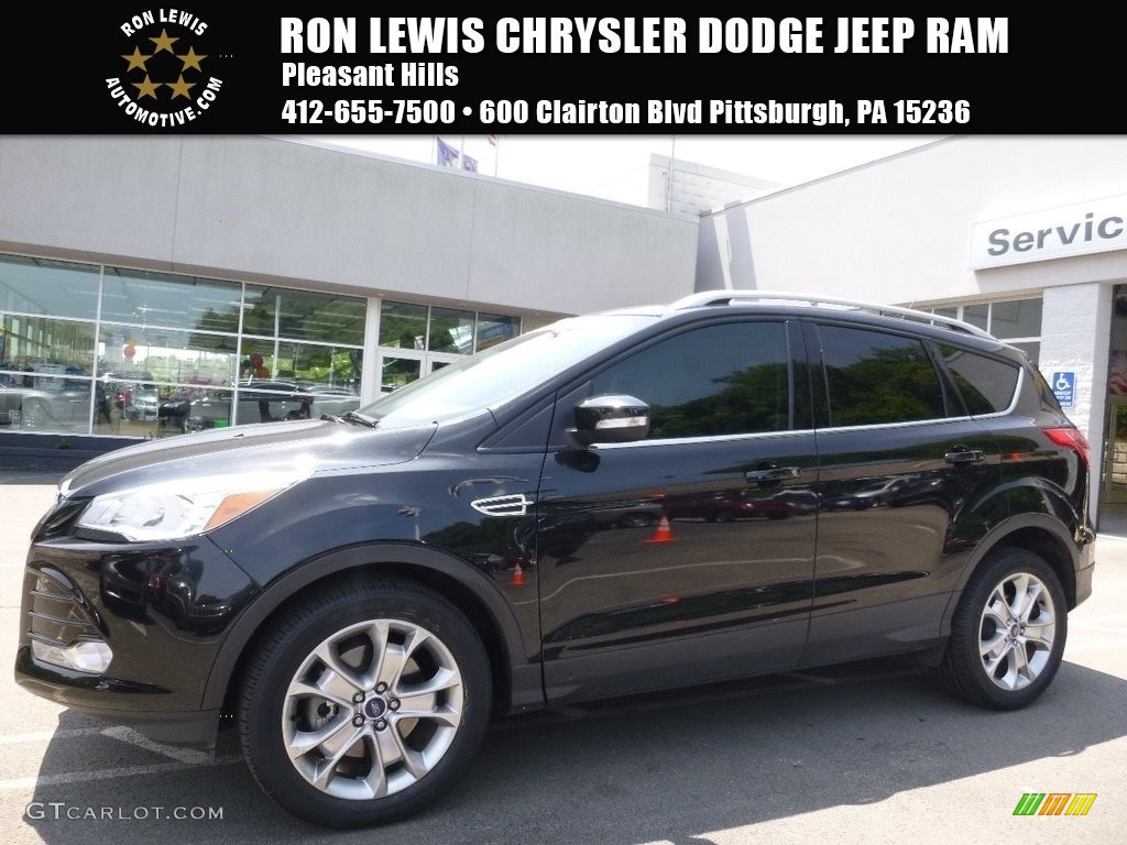 2014 Escape Titanium 1.6L EcoBoost 4WD - Tuxedo Black / Charcoal Black photo #1