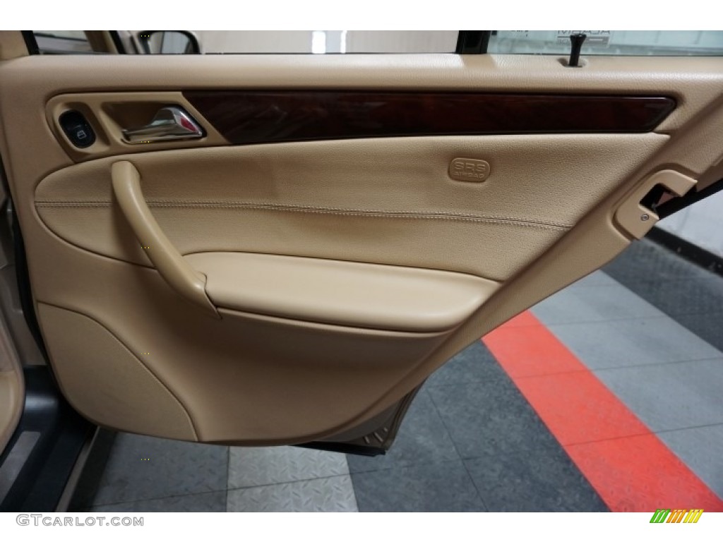 2003 C 240 Sedan - Desert Silver Metallic / Java photo #16