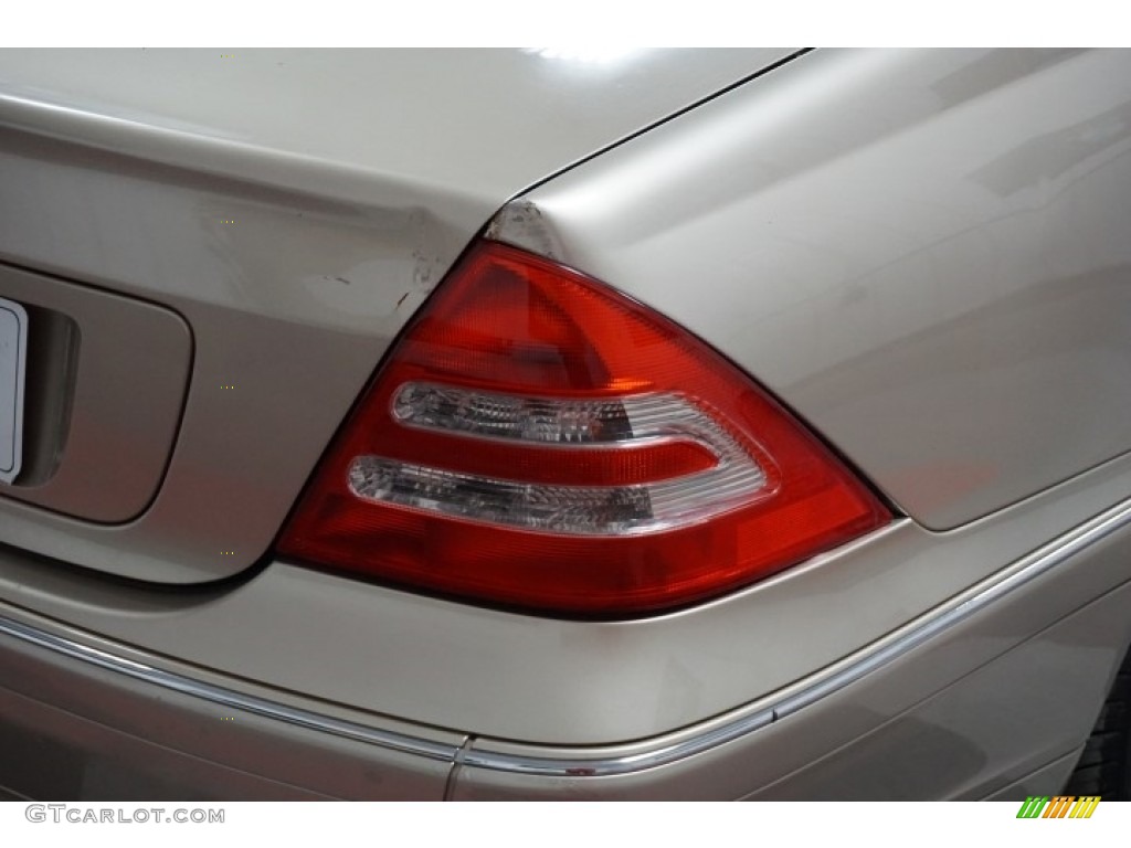 2003 C 240 Sedan - Desert Silver Metallic / Java photo #62