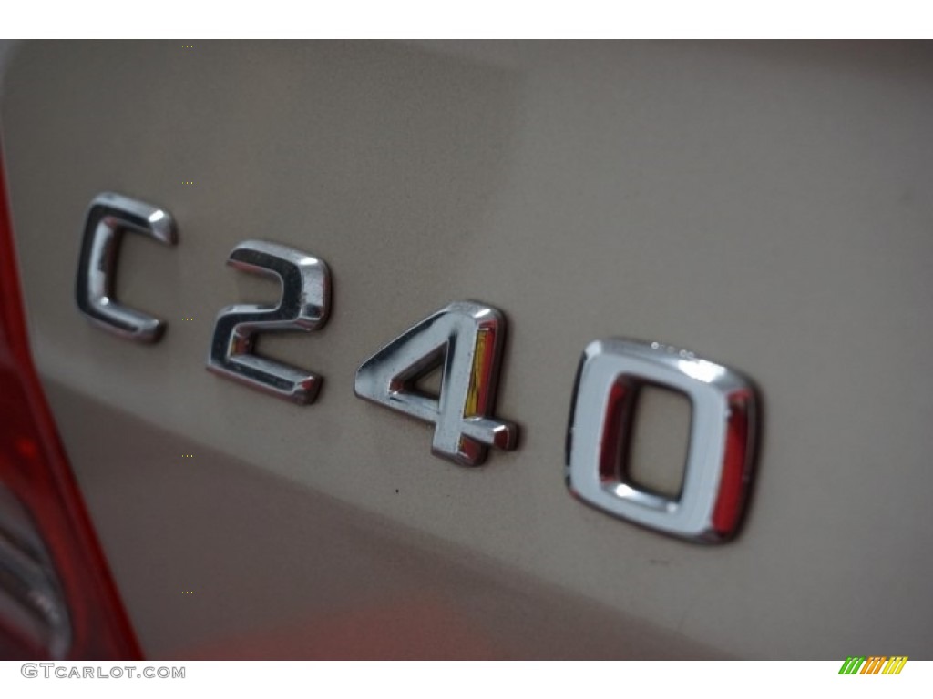 2003 C 240 Sedan - Desert Silver Metallic / Java photo #86