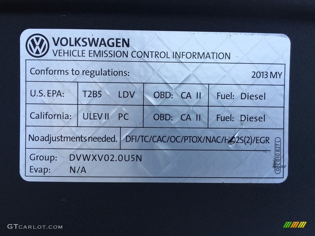 2013 Golf 4 Door TDI - Candy White / Titan Black photo #27