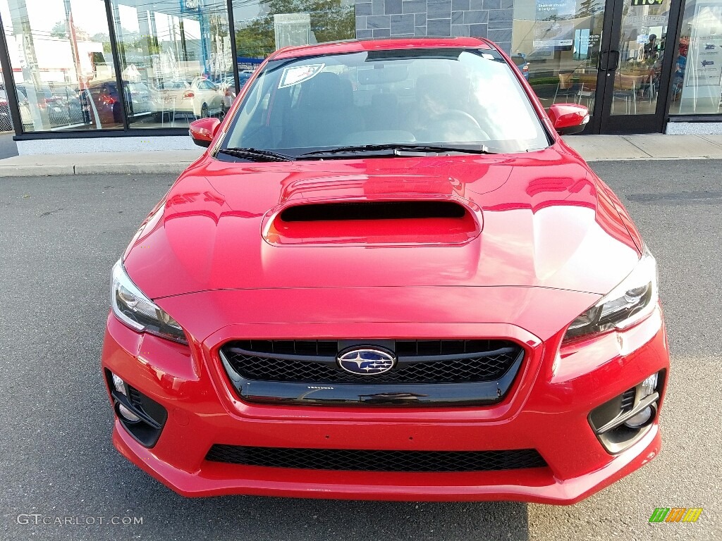 2017 WRX Limited - Pure Red / Carbon Black photo #2