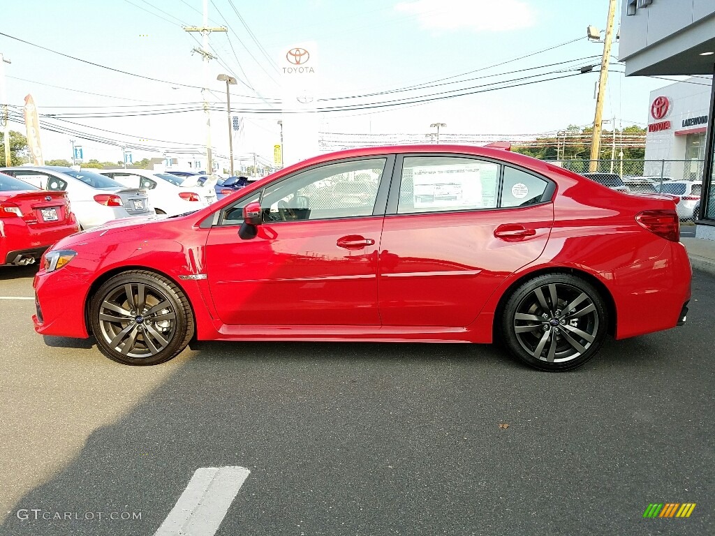 2017 WRX Limited - Pure Red / Carbon Black photo #3