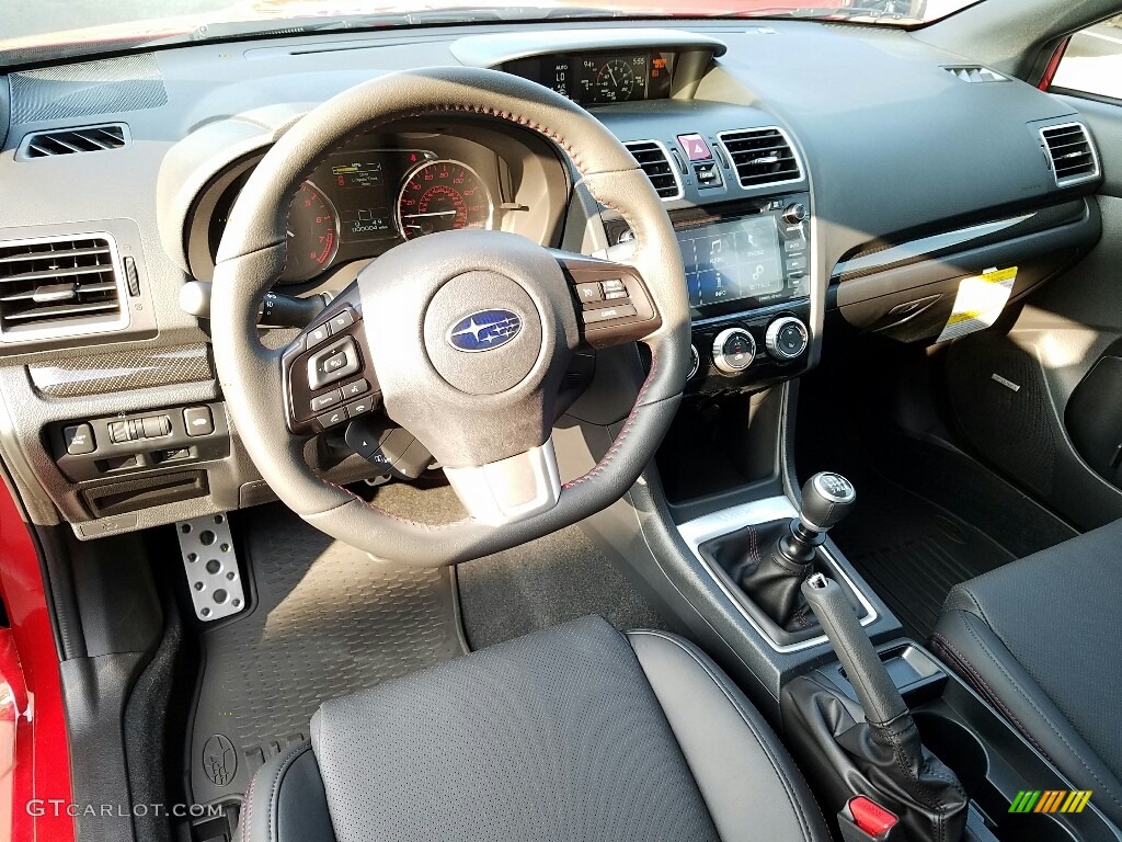 Carbon Black Interior 2017 Subaru WRX Limited Photo #114572325