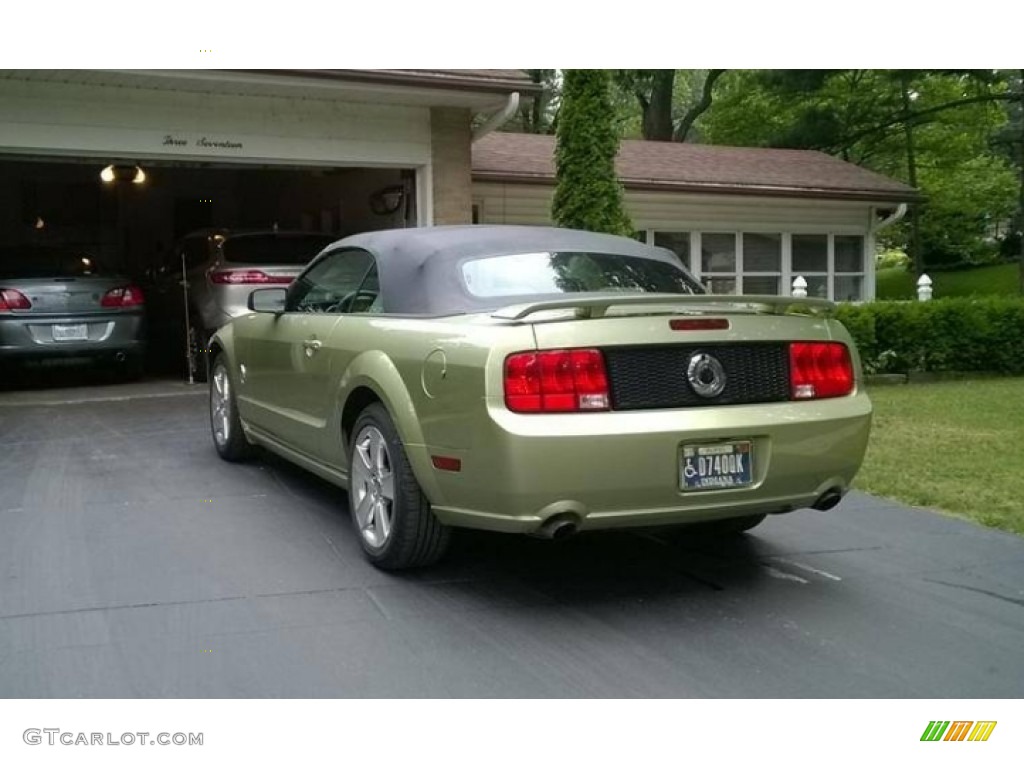 2006 Mustang GT Premium Convertible - Legend Lime Metallic / Light Parchment photo #5