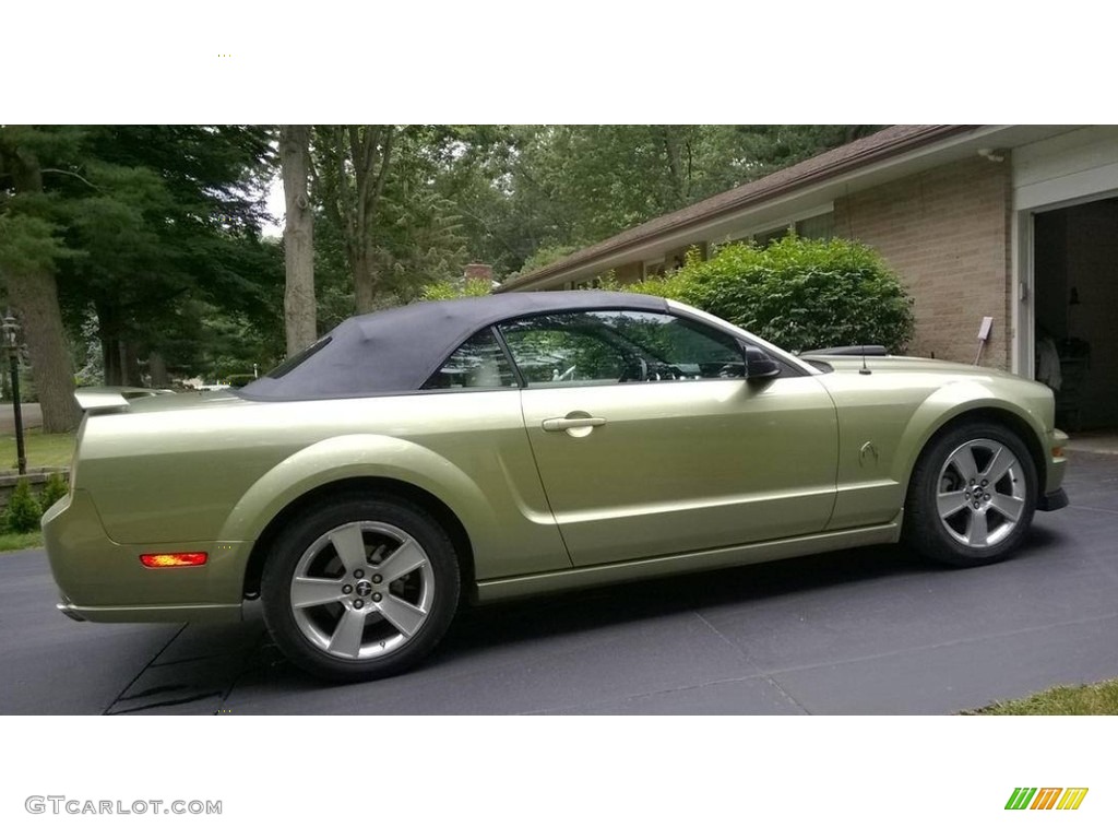 2006 Mustang GT Premium Convertible - Legend Lime Metallic / Light Parchment photo #9