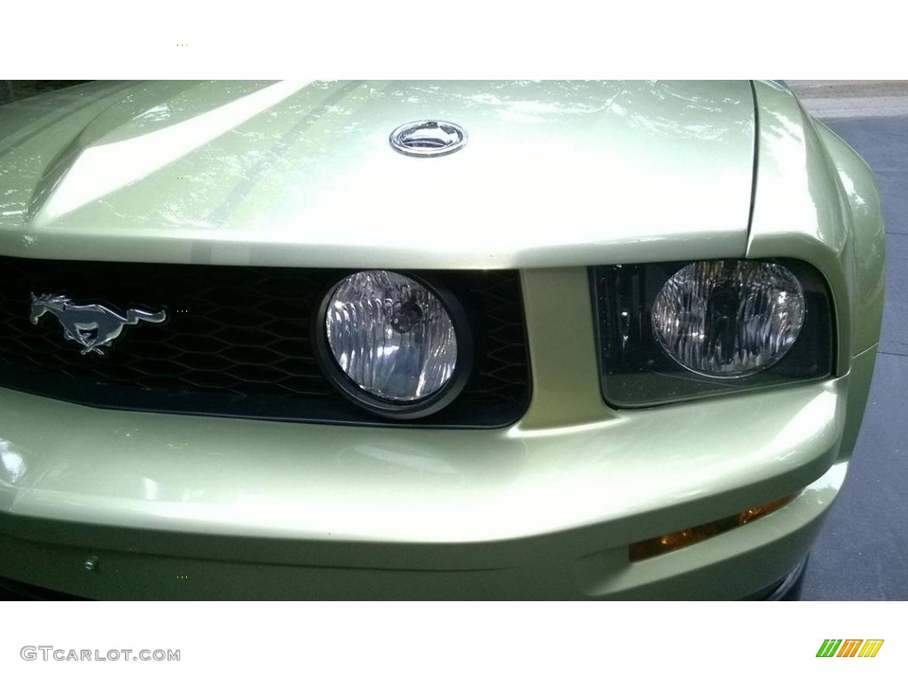 2006 Mustang GT Premium Convertible - Legend Lime Metallic / Light Parchment photo #28