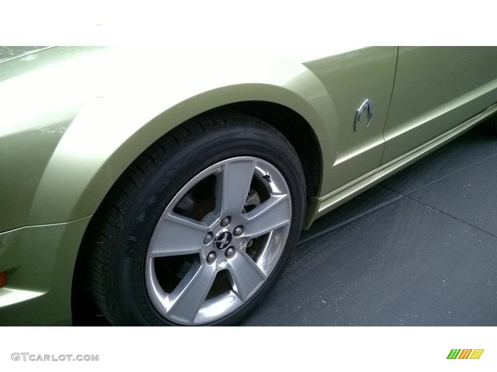 2006 Mustang GT Premium Convertible - Legend Lime Metallic / Light Parchment photo #30