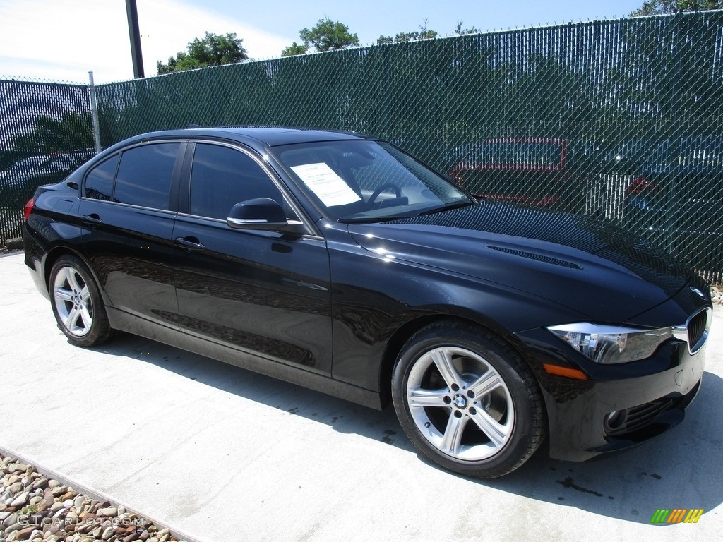 2013 3 Series 320i xDrive Sedan - Jet Black / Black photo #1