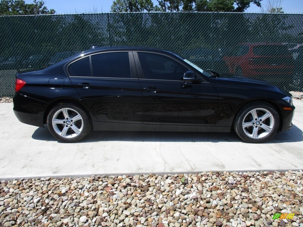 2013 3 Series 320i xDrive Sedan - Jet Black / Black photo #2