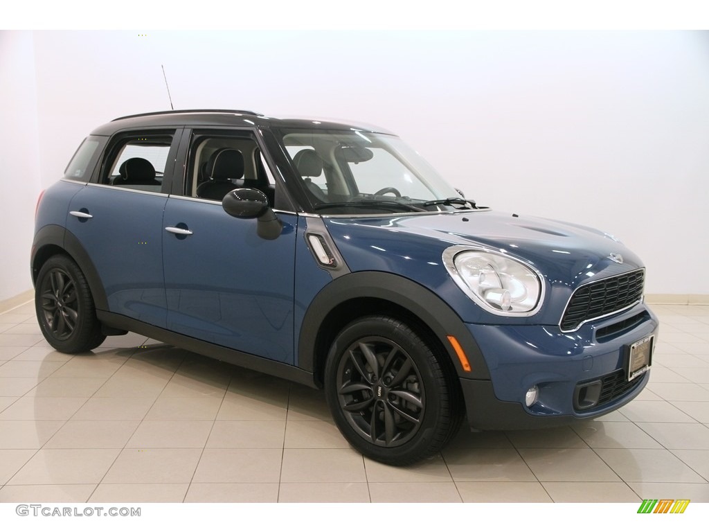 2012 Cooper S Countryman All4 AWD - Surf Blue / Carbon Black Lounge Leather photo #1