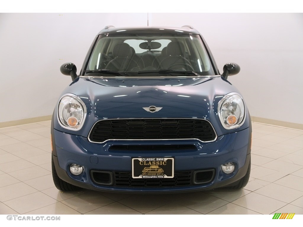 2012 Cooper S Countryman All4 AWD - Surf Blue / Carbon Black Lounge Leather photo #2