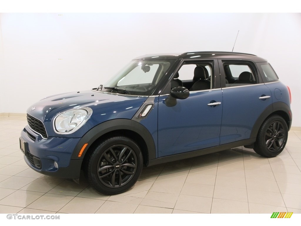 2012 Cooper S Countryman All4 AWD - Surf Blue / Carbon Black Lounge Leather photo #3