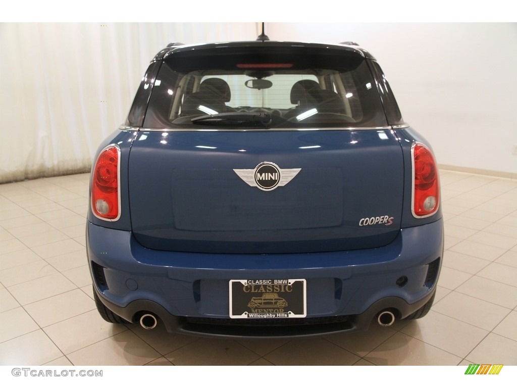 2012 Cooper S Countryman All4 AWD - Surf Blue / Carbon Black Lounge Leather photo #15
