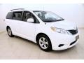 Super White 2013 Toyota Sienna LE