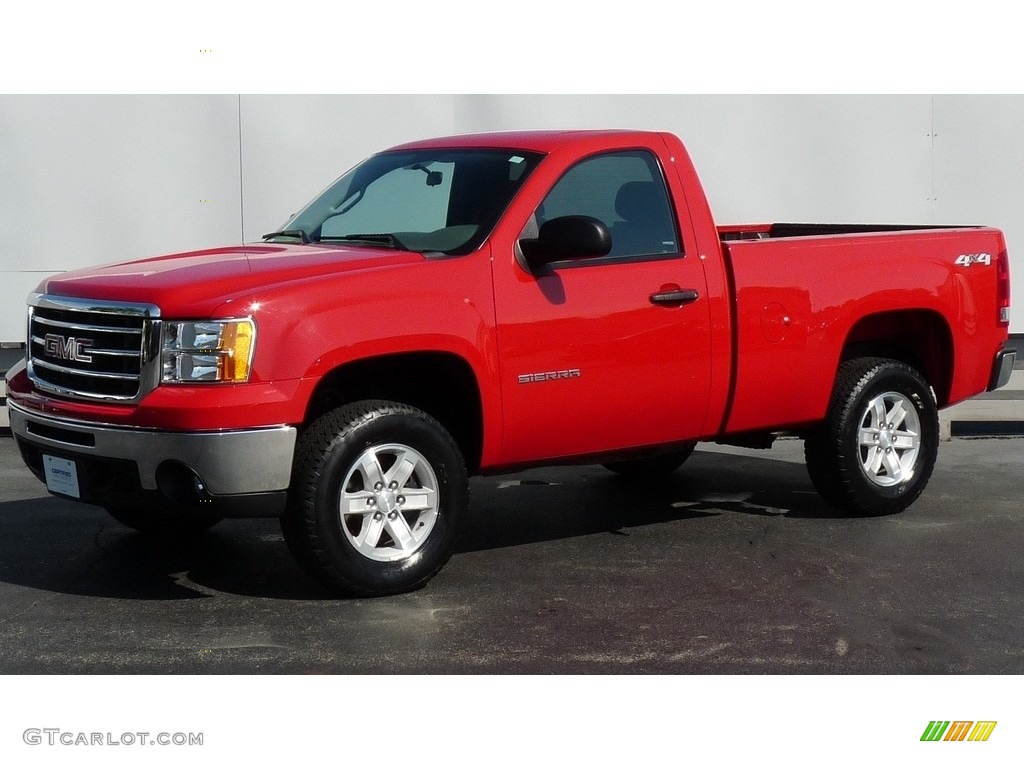 2013 Sierra 1500 Regular Cab 4x4 - Fire Red / Dark Titanium photo #1