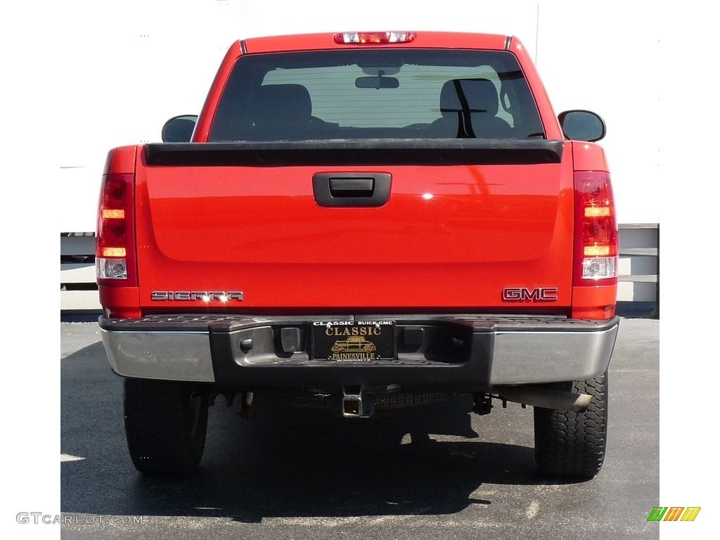 2013 Sierra 1500 Regular Cab 4x4 - Fire Red / Dark Titanium photo #4