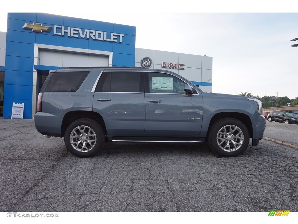 2016 Yukon SLT - Light Steel Gray Metallic / Jet Black photo #8