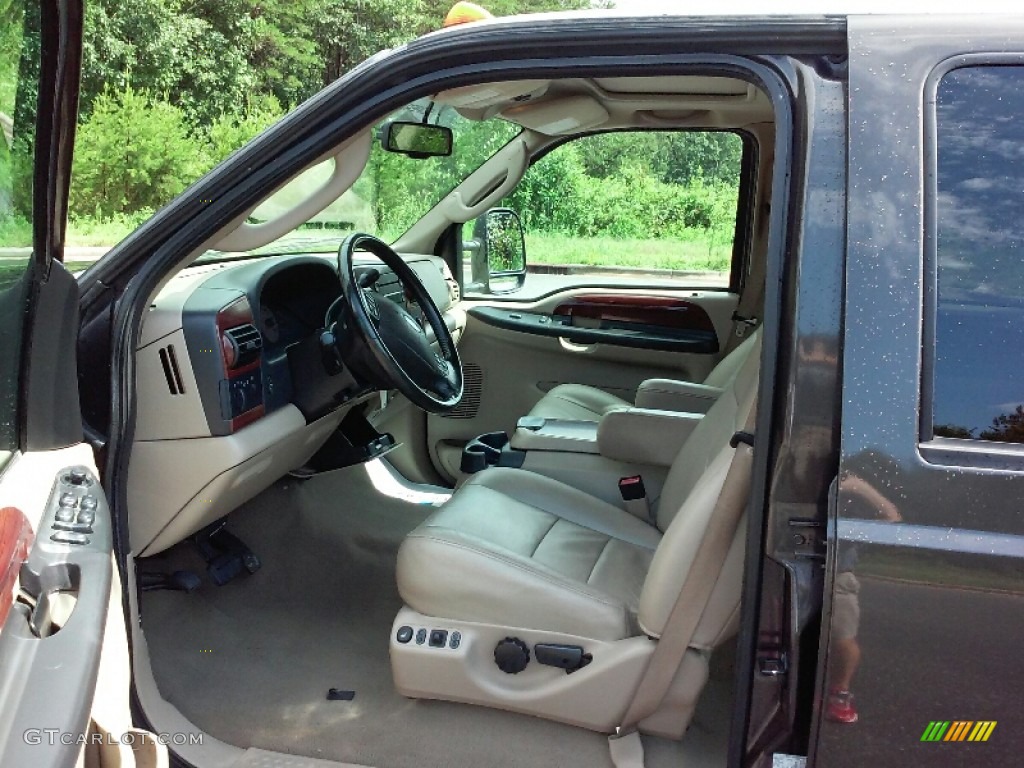 2006 F250 Super Duty Lariat Crew Cab 4x4 - Dark Stone Metallic / Tan photo #8