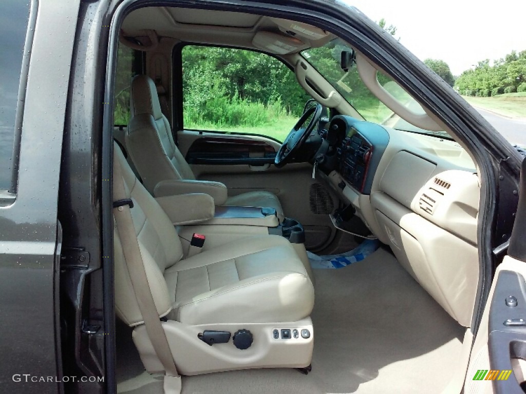 2006 F250 Super Duty Lariat Crew Cab 4x4 - Dark Stone Metallic / Tan photo #12