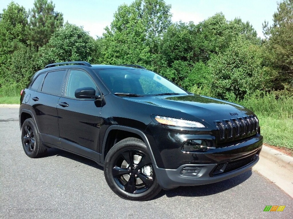 Brilliant Black Crystal Pearl 2016 Jeep Cherokee Sport Altitude 4x4 Exterior Photo #114583026