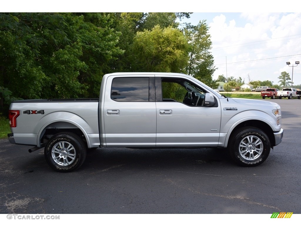 2016 F150 Lariat SuperCrew 4x4 - Ingot Silver / Black photo #2