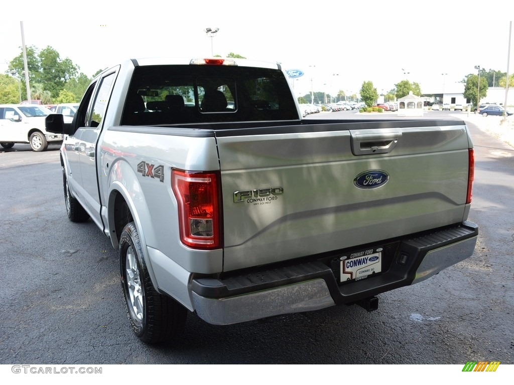 2016 F150 Lariat SuperCrew 4x4 - Ingot Silver / Black photo #7