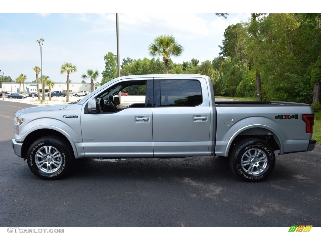 2016 F150 Lariat SuperCrew 4x4 - Ingot Silver / Black photo #9