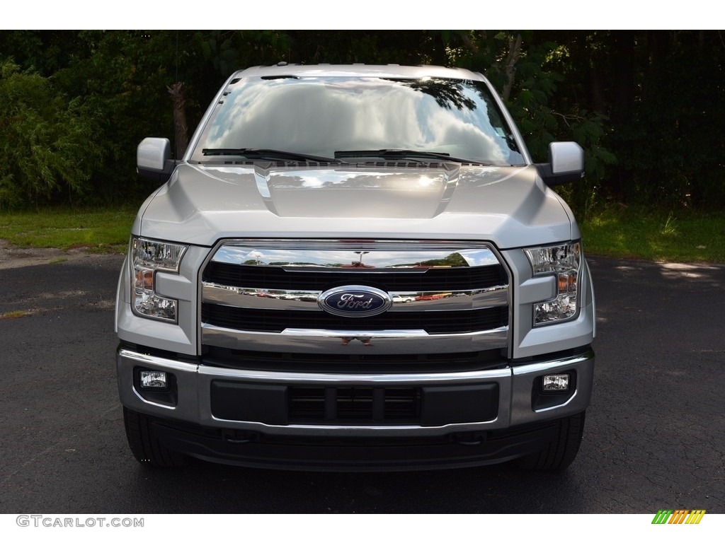 2016 F150 Lariat SuperCrew 4x4 - Ingot Silver / Black photo #13