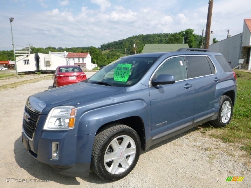 2011 Terrain SLE AWD - Steel Blue Metallic / Light Titanium photo #1