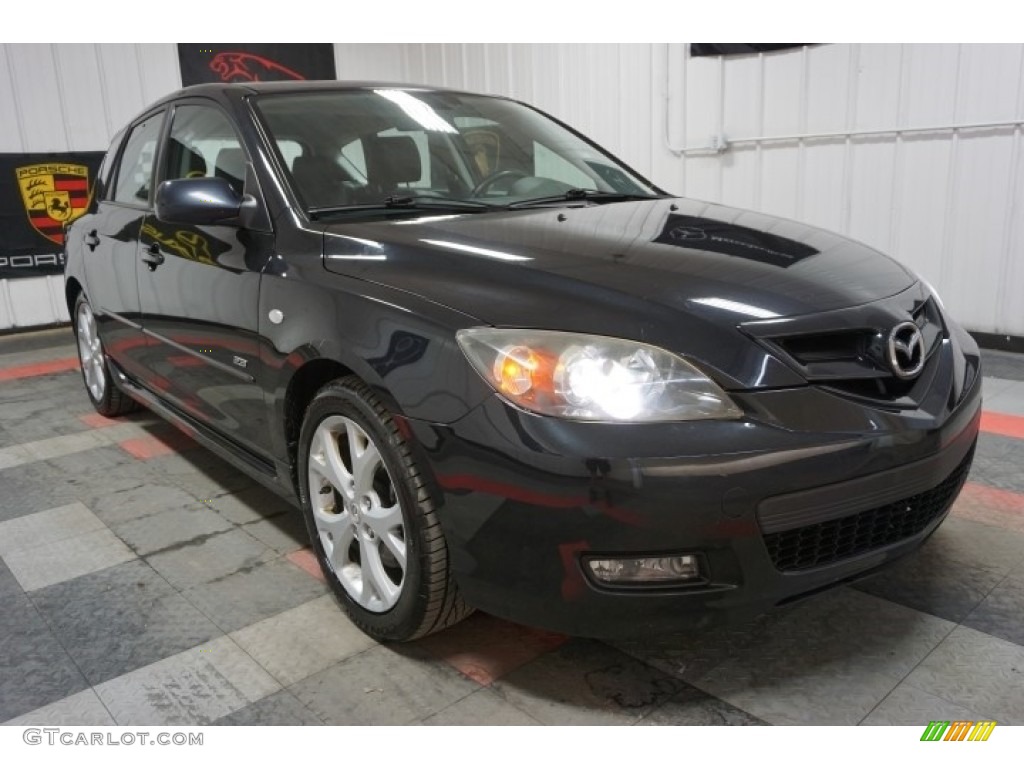 2009 MAZDA3 s Touring Hatchback - Galaxy Gray Mica / Black photo #5
