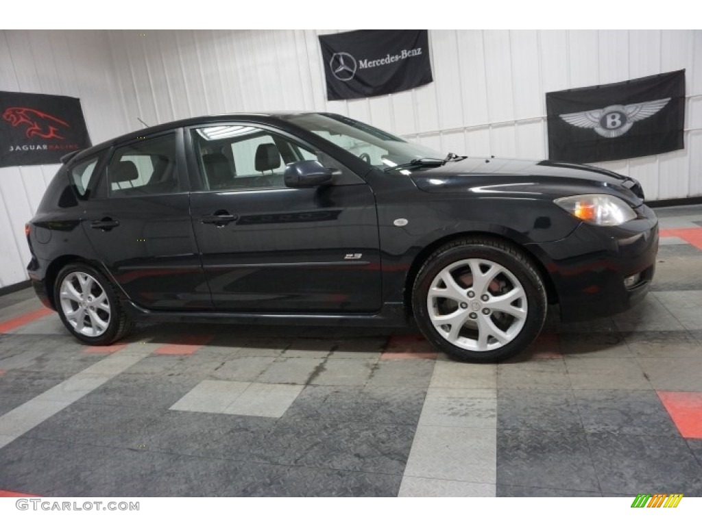 2009 MAZDA3 s Touring Hatchback - Galaxy Gray Mica / Black photo #6