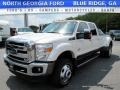 White Platinum Metallic 2016 Ford F350 Super Duty Lariat Crew Cab 4x4 DRW