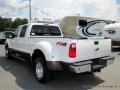 2016 White Platinum Metallic Ford F350 Super Duty Lariat Crew Cab 4x4 DRW  photo #3