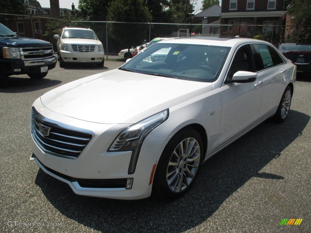 Crystal White Tricoat 2016 Cadillac CT6 3.0 Twin-Turbo Premium Luxury AWD Exterior Photo #114594621