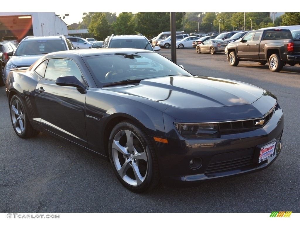 2014 Camaro LT Coupe - Blue Ray Metallic / Black photo #3