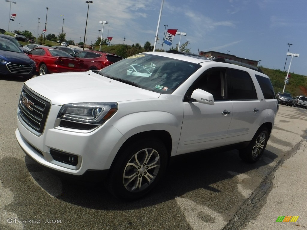 2016 Acadia SLT AWD - Summit White / Dark Cashmere photo #5